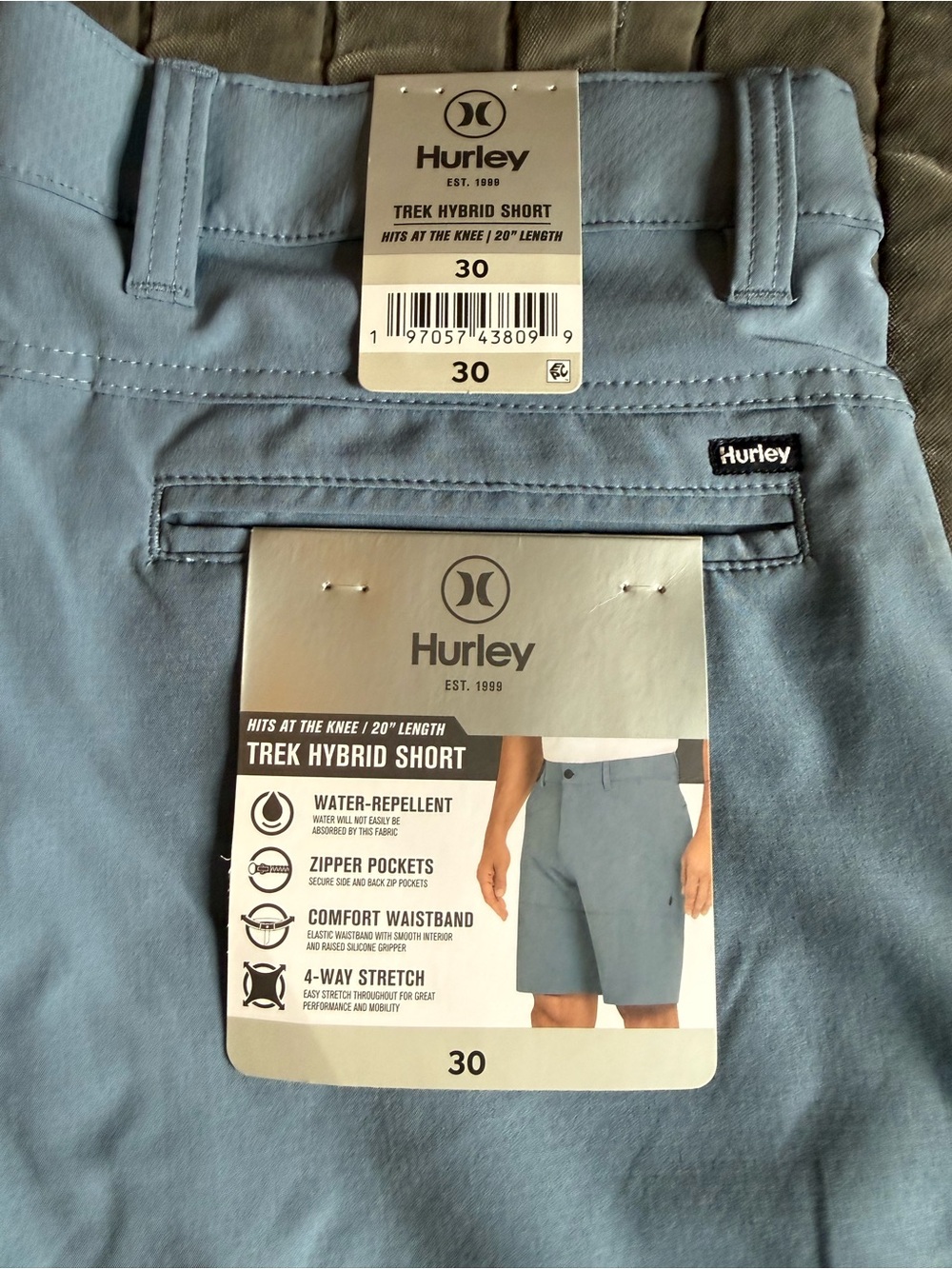 Hurley Men's Hybrid Shorts - Slate Blue